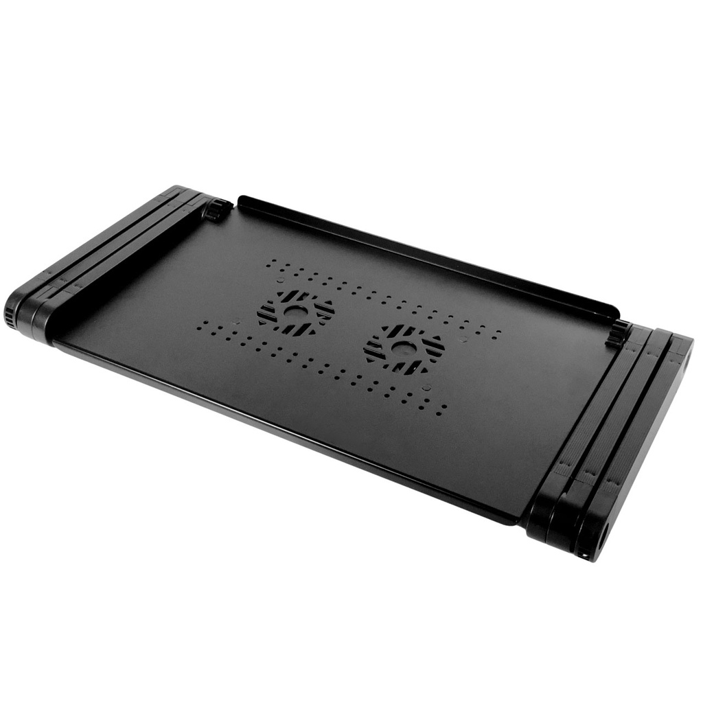 Bàn kê Laptop đa năng trên giường xoay 360 độ tích hợp quạt đôi tản nhiệt - Spa Laptop