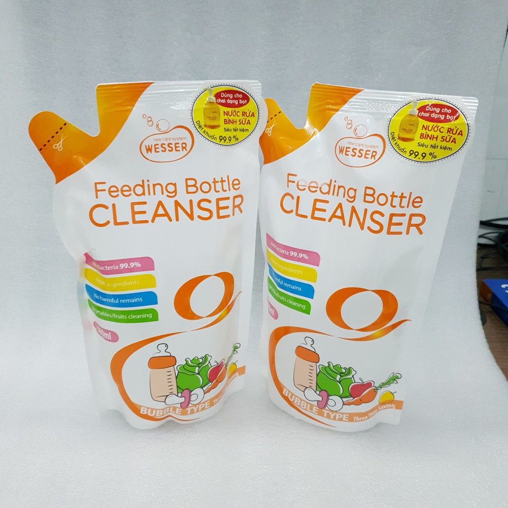 Túi nước rửa bình sữa Wesser 500ml