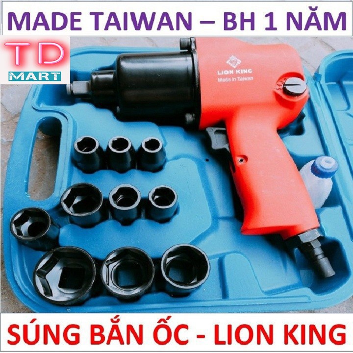 SÚNG BẮN ỐC HƠI LION KING 2 BÚA - MADE IN TAIWAN BẢO HÀNH 1 NĂM