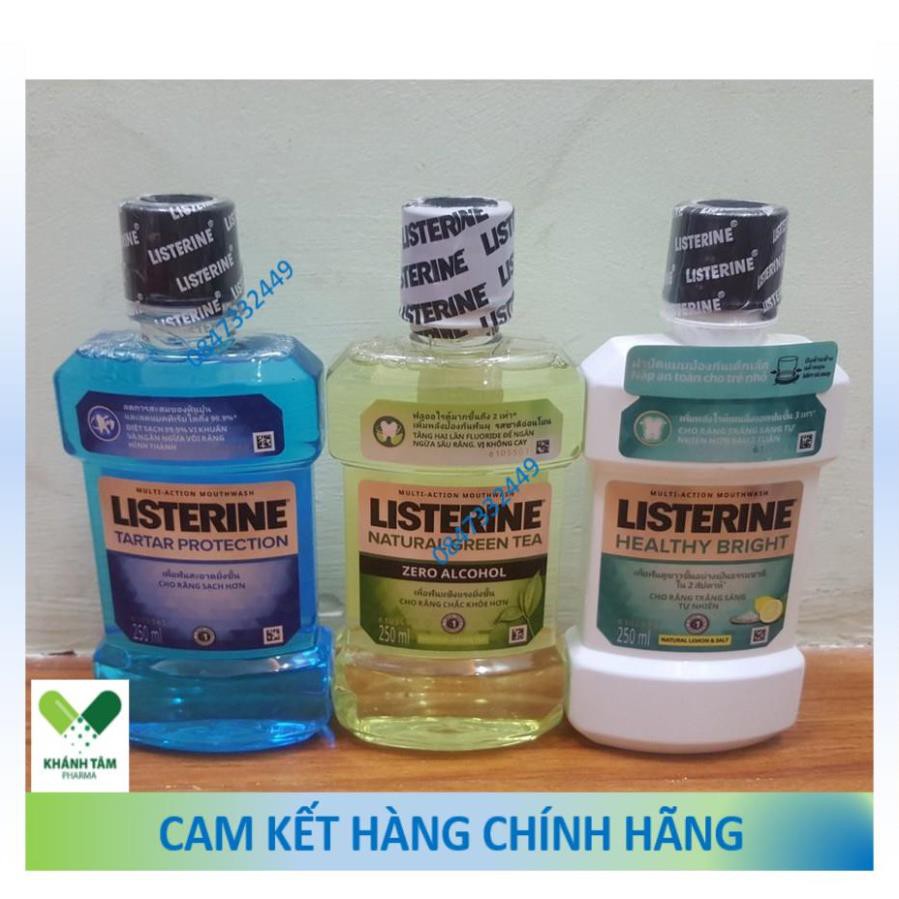 Dòng Nước Súc Miệng Sạch Khuẩn, Bảo Vệ Răng Miệng Listerine (Chai 250ml)