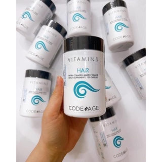 Viên uống kích thích mọc tóc, cải thiện nang tóc, dưỡng bóng và chống bạc code age hair codeage 120v