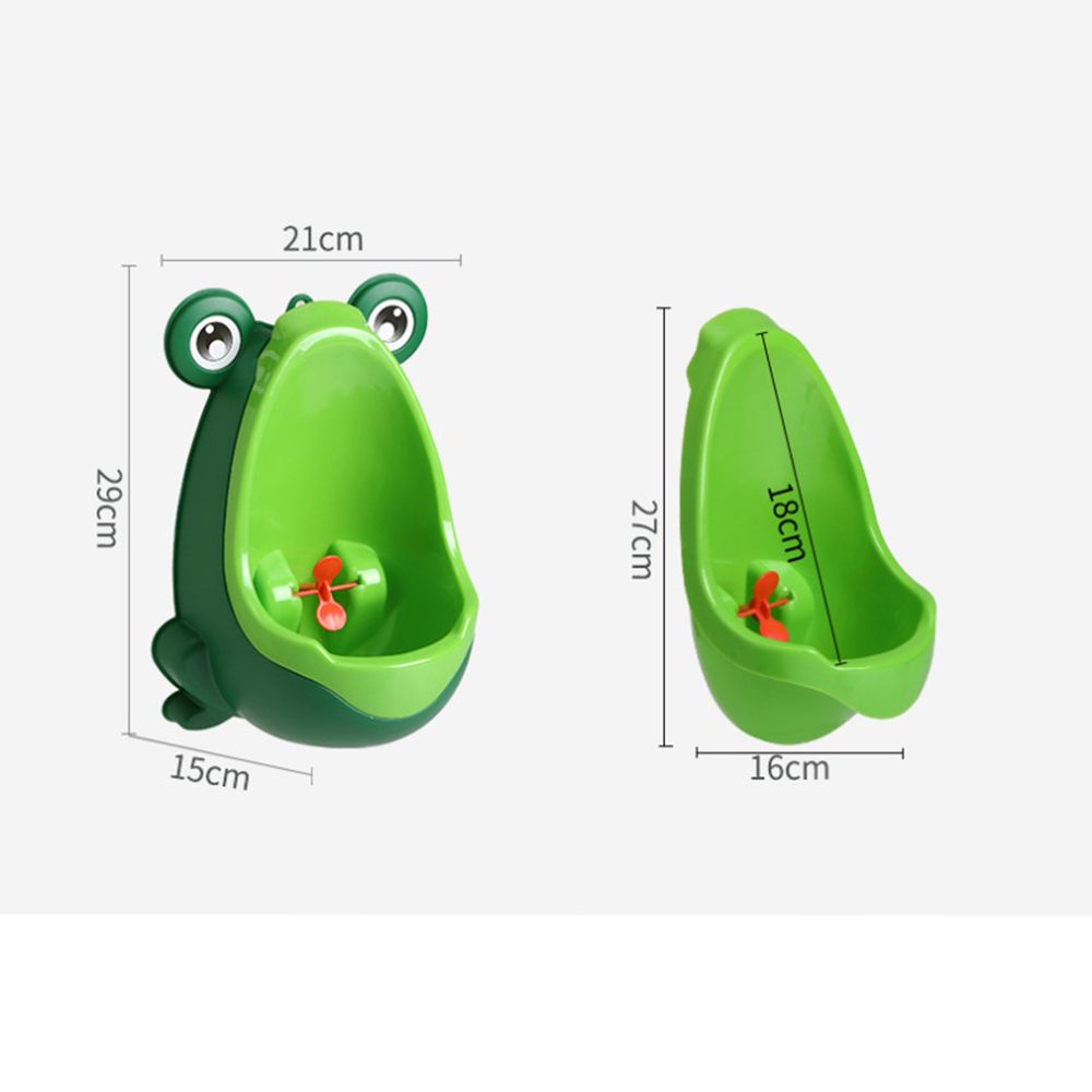 Bồn tiểu đứng hình ếch có giác hút gắn tường nhiều màu sắc có thể tháo rời cho bé trai