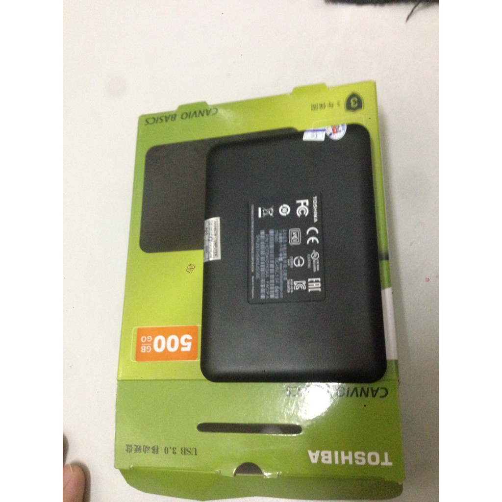 Ổ cứng di động TOSHIBA 500GB 2.5’’ USB 3.0
