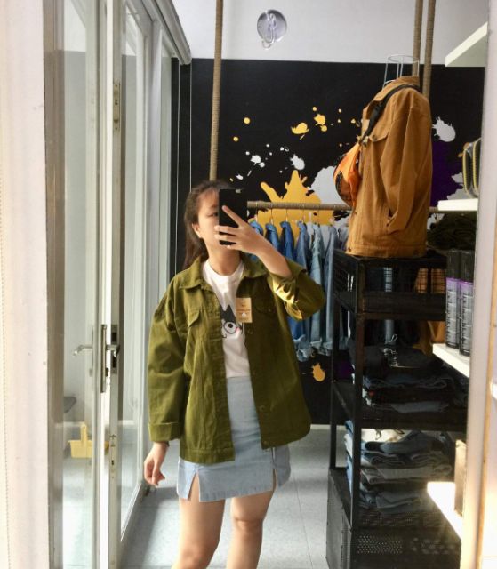 ÁO KHOÁC KAKI UNISEX NAM NỮ HOT TREND | BigBuy360 - bigbuy360.vn