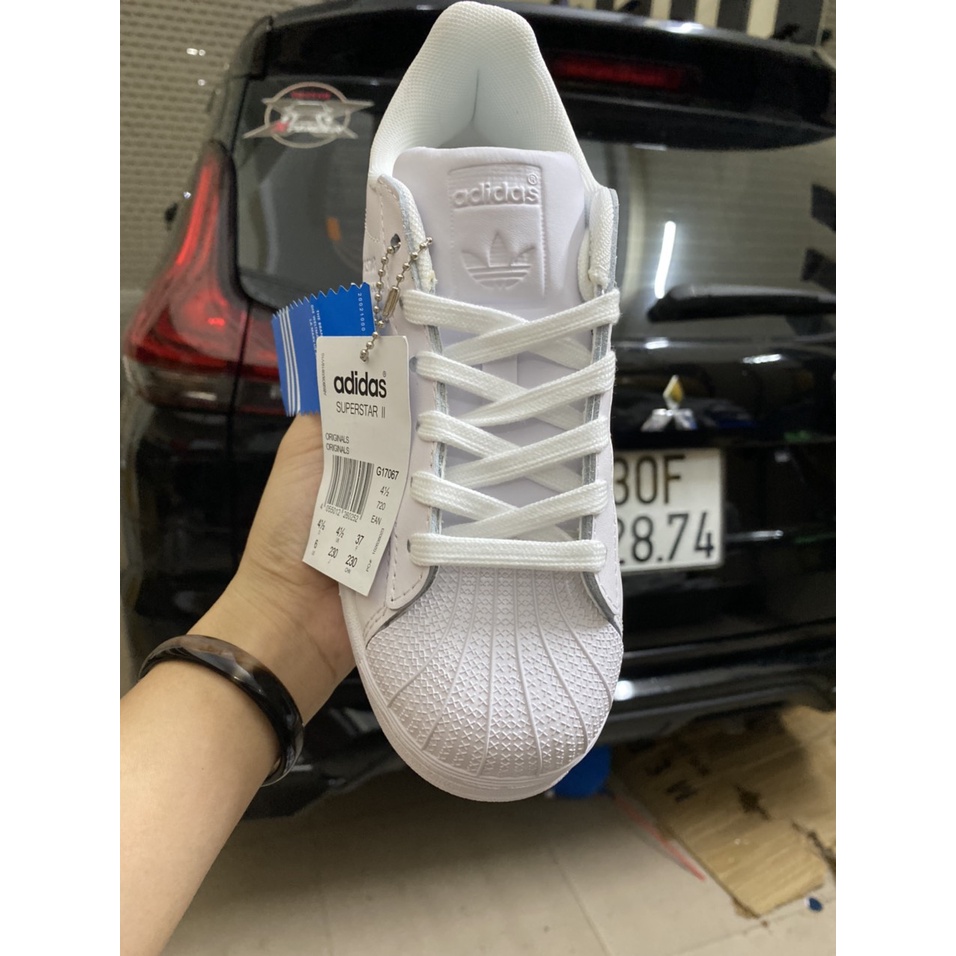 Giày thể thao adidas_ superstar_ trắng mũi sò bản SC cực đẹp full box - bill- giấy gói