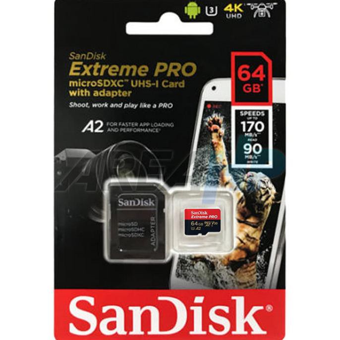 Thẻ Nhớ Micro Sdhc Uhs-1 + Sd Rog 876 Sandisk 64gb Extreme Pro 95mb / S