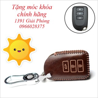 Bao da chìa khóa Vios 2019 3 nút bấm