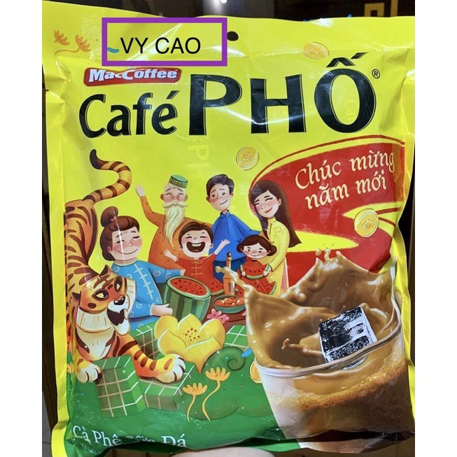 [ 10 gói] Cafe Phố túi 30 gói - bao bì mới 2022