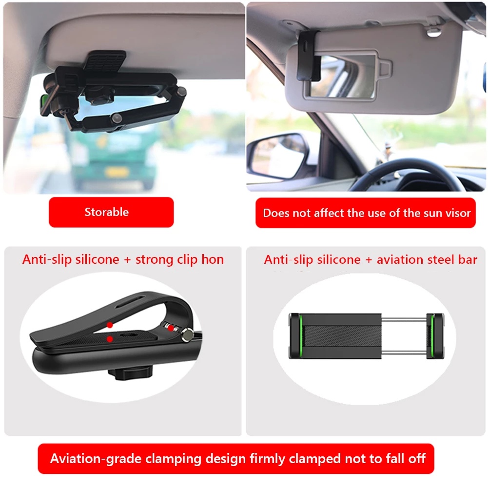 Giá Đỡ Điện Thoại/GPS Cho Xe Hơi Xoay 1080 Độ Thông Dụng
