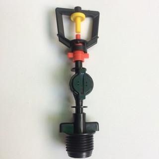 Bộ Béc Tưới Phun Sương/Phun Mưa Dạng Xòe 360 Độ - Có Van Chống Rỉ - Chân ren 21 Chống Tắt Nghẹt Tưới Sân Vườn, Tưới Rau