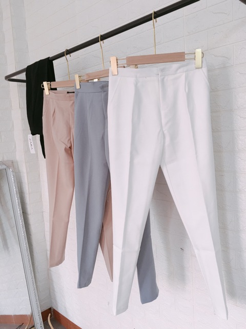 [ Mã FAMAYWA giảm 10K đơn 50K] Quần baggy quần tây nữ cao cấp cúc bọc 2 li nhiều màu vải tuyết mưa hàng đủ size | BigBuy360 - bigbuy360.vn