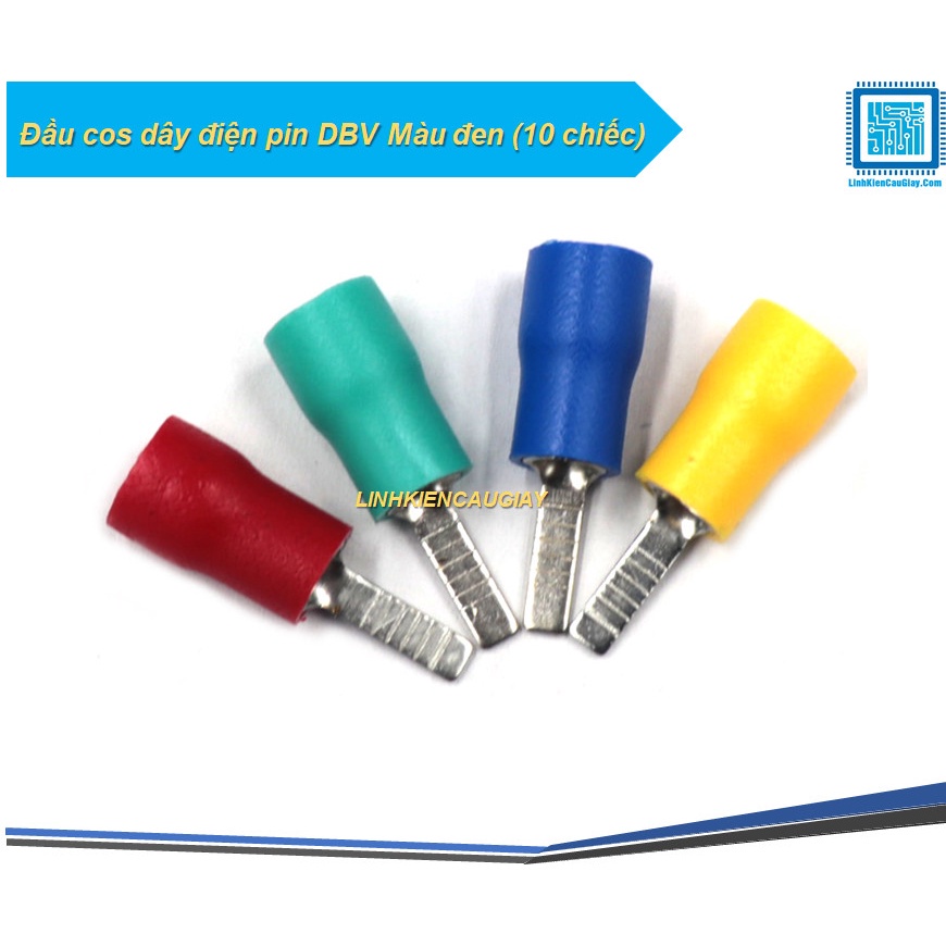 Đầu Cos Dây Điện Pin Dbv Màu Đen (10 Chiếc)
