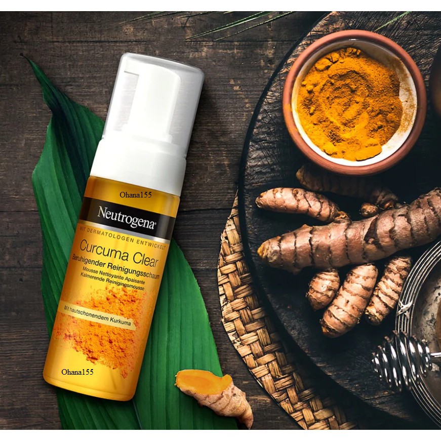 Neutrogena Curcuma Sữa rửa mặt tạo bọt từ tinh chất nghệ 150ML