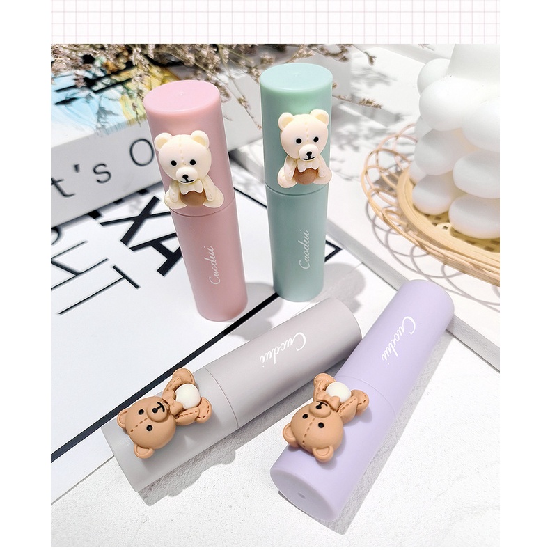 Son Môi Dưỡng Ẩm Lâu Trôi Chống Thấm Nước Hình Búp Bê Dễ Thương