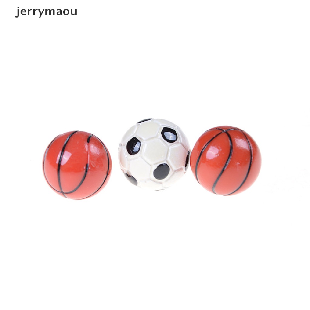 Quả Bóng Đá / Bóng Rổ Mini Tỉ Lệ 1: 6 / 1: 12 Trang Trí Nhà Búp Bê