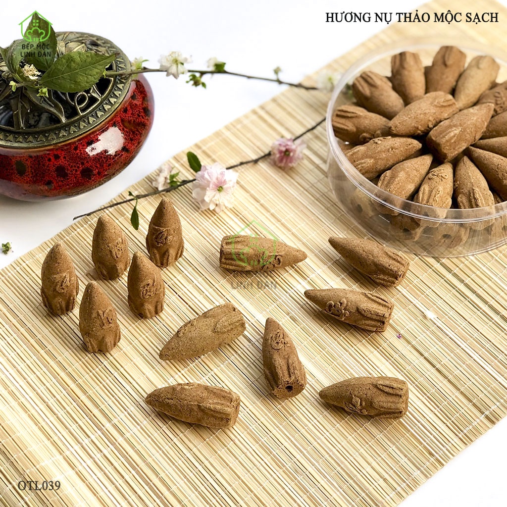 Nhang Nụ Búp Sen Thảo Mộc Nguyên Chất HAHANCO  Hương Thơm Dịu Nhẹ