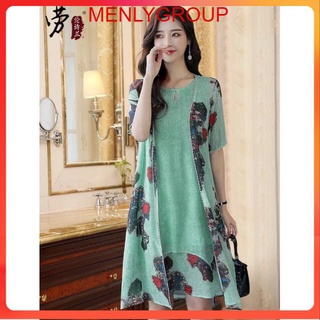 ĐẦM VOAN HỌA TIẾT KÈM ÁO KHOÁC CAO CẤP.