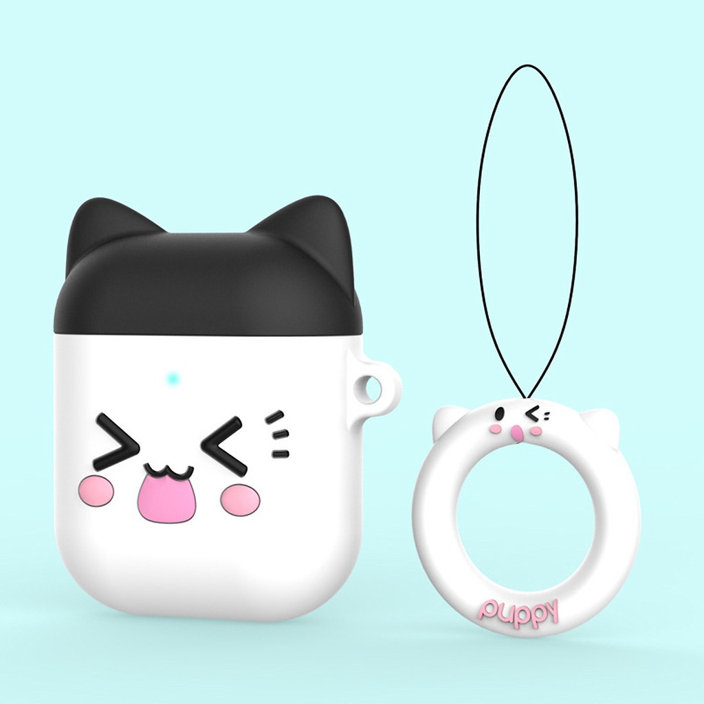 Ốp silicon,Bao Case Cho Airpods 1/ Airpods 2 Hình Mèo Cute
