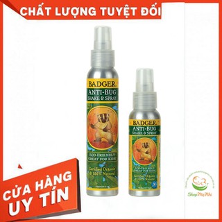 Xịt hữu cơ chống muỗi đốt và côn trùng cắn Badger.
