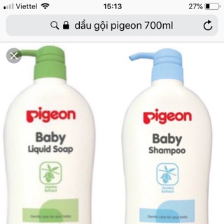 Sữa tắm- dầu gội pegion 700ml