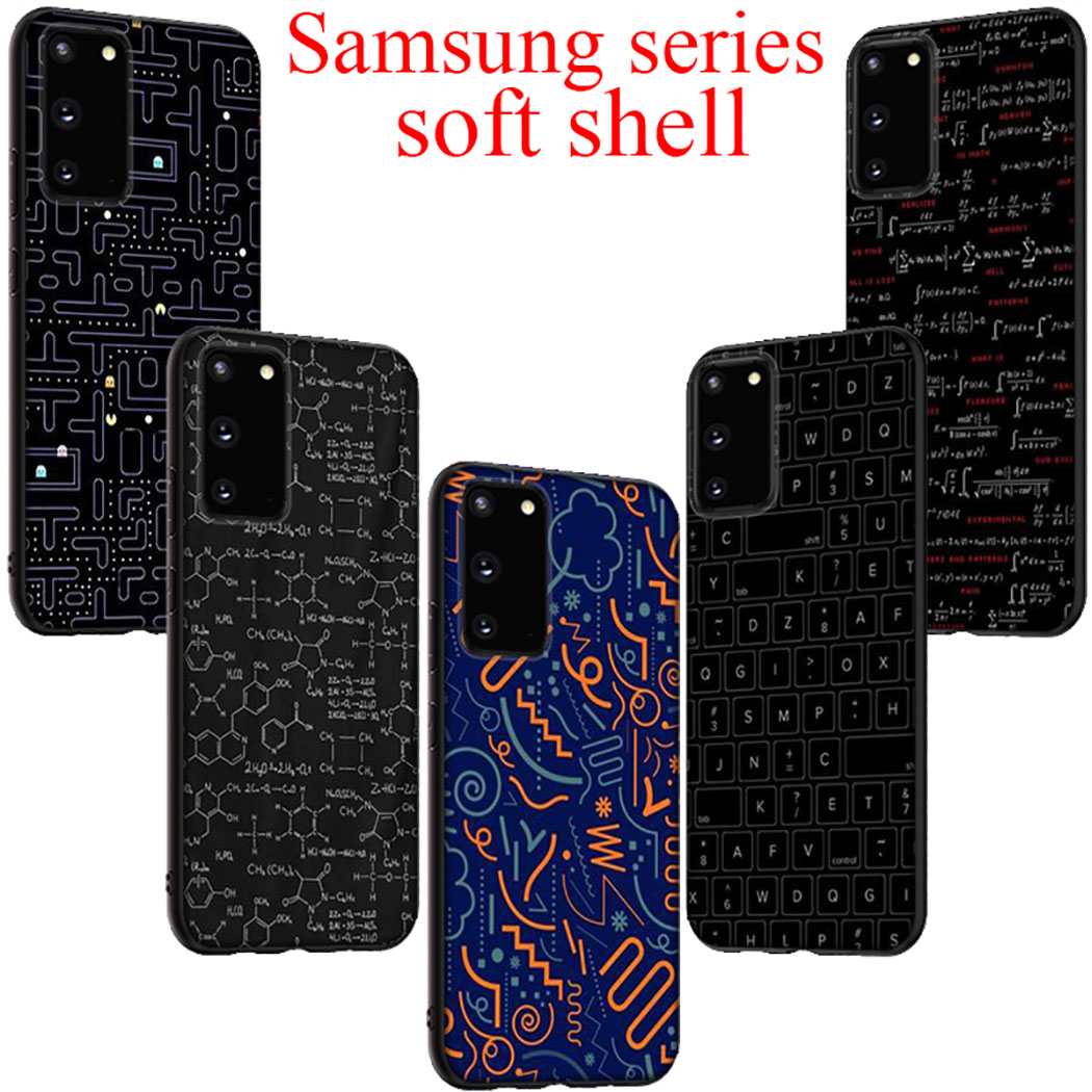 Ốp Điện Thoại Silicon Dẻo Họa Tiết Công Thức Toán Học Độc Đáo Cho Samsung S7 Edge S8 S9 S10 Plus S10E Note 8 Pop7