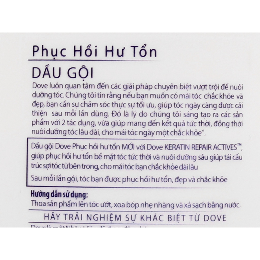 Dove Dầu gội 1.4Kg Phục Hồi Hư Tổn