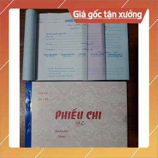 Phiếu chi 3 liên 150 tờ 13x19
