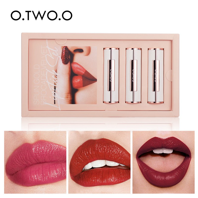 (Hàng Mới Về) Set 3 Son Môi O.Two.O Chống Thấm Nước Và Lâu Trôi Cao Cấp | BigBuy360 - bigbuy360.vn