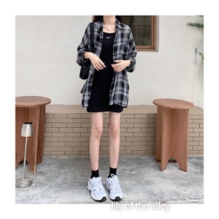 Sơ mi cổ đức voan kẻ