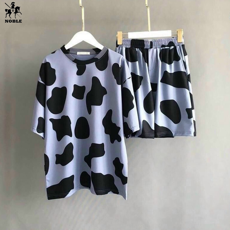 [Freeship] Set bộ bò sữa hot trend hàn quốc UNISEX nam nữ  thời trang Miamo TP910 - Hàng loại 1