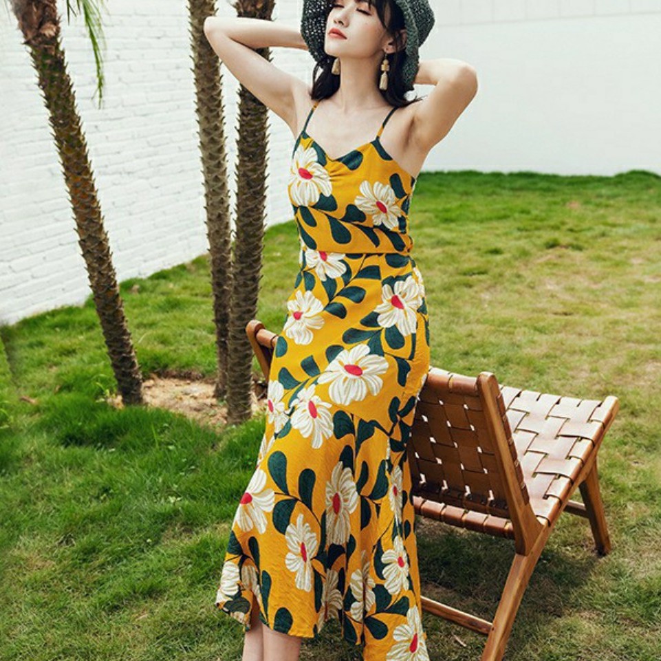 Váy 2 dây sexy hở lưng siêu hót