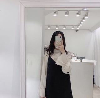 Set áo voan - yếm đen