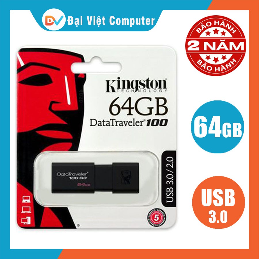 USB kington/Toshiba 64GB 32GB 16GB DT100/DT104 3.0/2.0 - Tem FPT / Vĩnh xuân