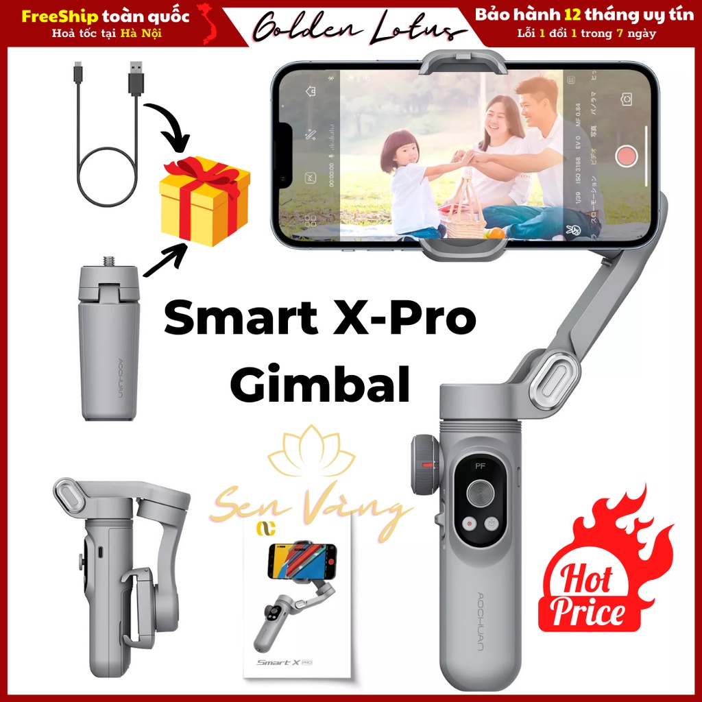 🔥Gậy chống rung dùng để quay phim chụp ảnh selfie Smart XPRO, Gimbal Pro mới hàng cao cấp hỗ trợ lên đến Iphone 13prm
