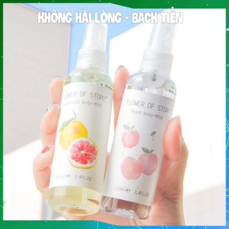 [HÀNG CHÍNH HÃNG] Nước Hoa Body Mist Và Xịt Thơm Phòng Hương Hoa Qủa Flower Of Story KING DC Hàng Nội Địa Trung
