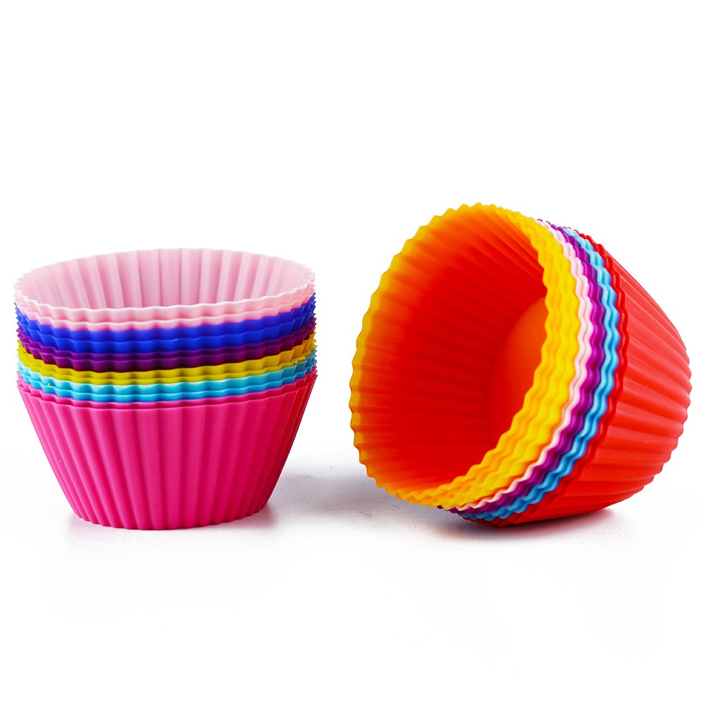 Daphne Cốc Silicon Làm Bánh Cupcake / Muffin Có Thể Tái Sử Dụng Diy