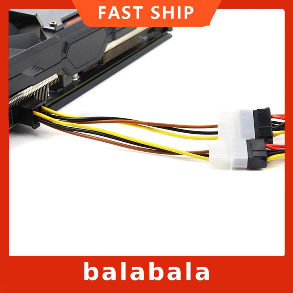 Thẻ đồ họa chuyển đổi nguồn điện 4Pin Female sang 6Pin Male | BigBuy360 - bigbuy360.vn