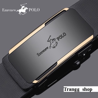 Thắt Lưng Nam Da Bò Cao Cấp Emrenew Polo 2 Lớp Full Hộp Đựng Mặt Khóa Hợp Kim