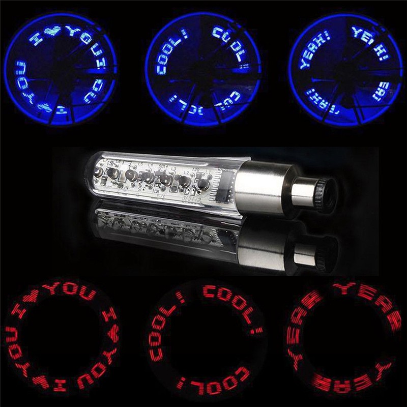 Đèn Led Gắn Van Bánh Xe Đạp Trang Trí Sáng Tạo