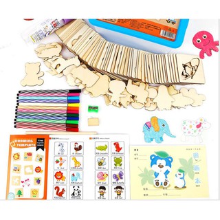 ĐỒ CHƠI KHUÔN VẼ GỖ VÀ GHÉP HÌNH DÀNH CHO TRẺ