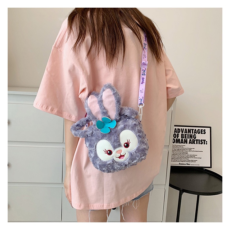 Túi Xách Hình Thỏ Stellalou Cinnamoroll Lotso Melody Linabell Hoạt Hình Nhồi Bông Làm Quà Tặng Sinh Nhật Cho Mẹ Và Bé
