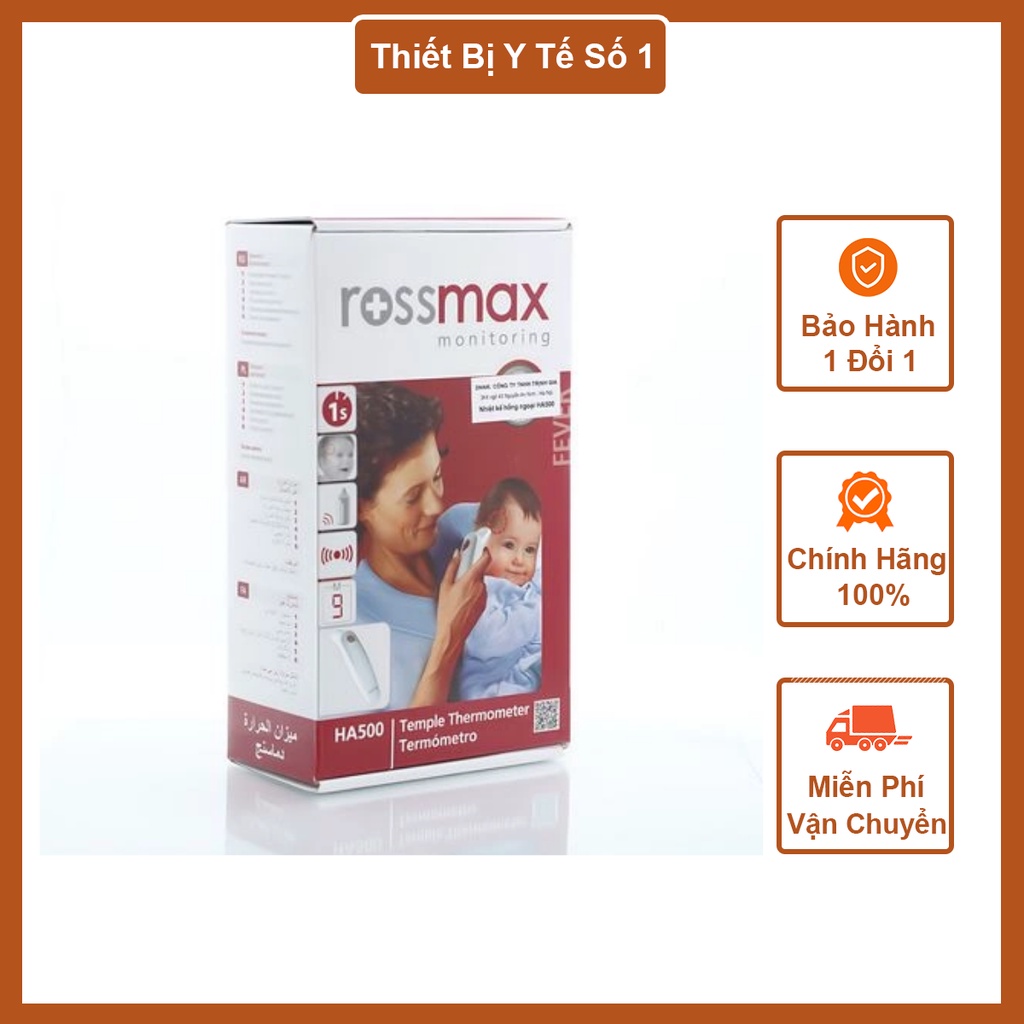 [CHÍNH HÃNG] Nhiệt kế y tế điện tử đo trán RossMax HA500