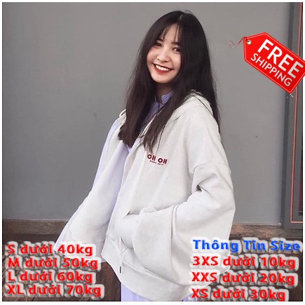Áo khoác nỉ nữ OHOH form rộng cánh dơi phối màu phóng cách Hàn Quốc
