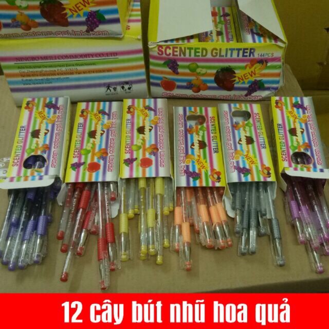 Bút nhũ đủ màu 12 cây