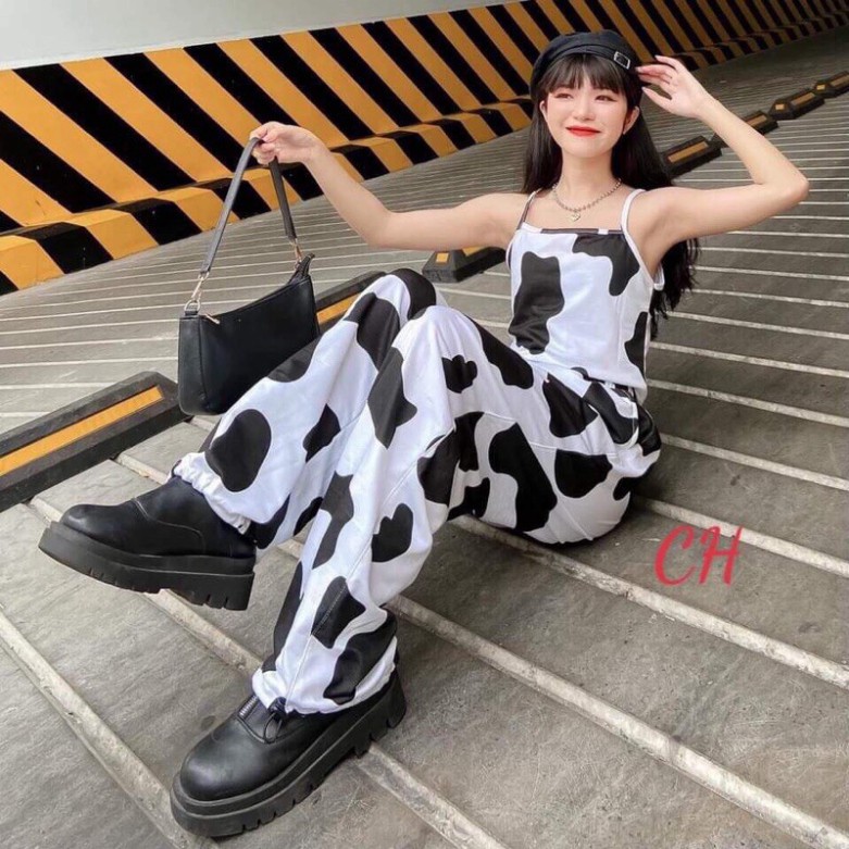 Sét áo hai dây + quần loang bò CH0421