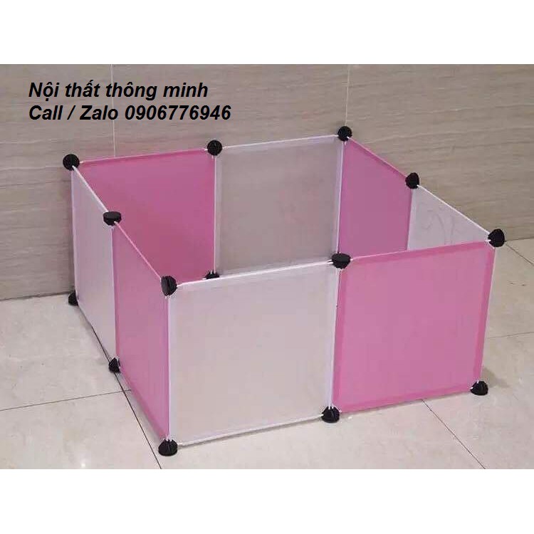 CHUỒNG QUÂY THÚ CƯNG ĐA NĂNG COMBO 6 MIẾNG MIỄN PHÍ CHỐT VÀ BÚA LẮP RÁP