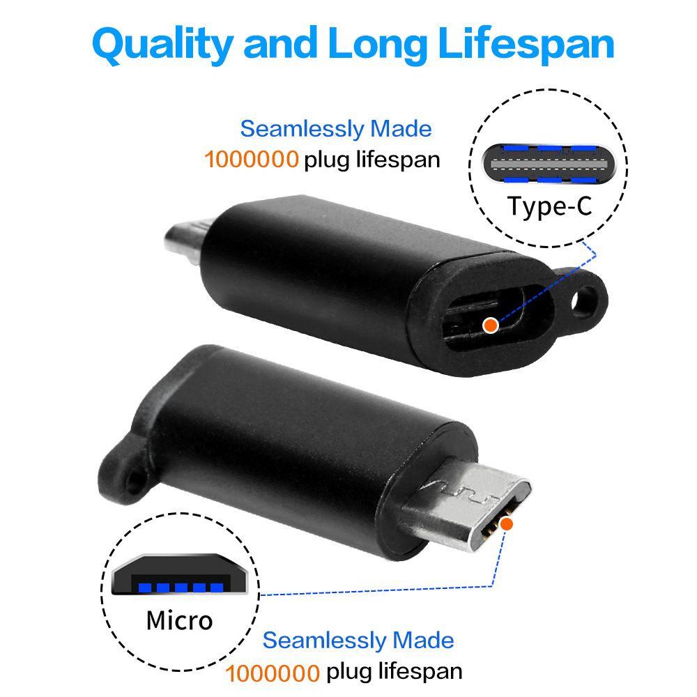 Đầu Nối OTG Type-C Sang Micro USB Cho Điện Thoại/Máy Tính Bảng