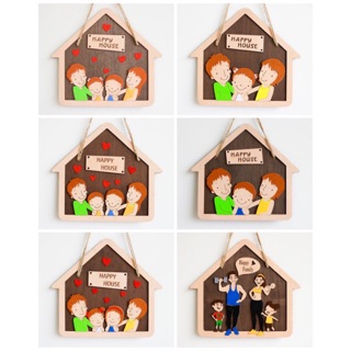 Bảng gỗ Gia đình Happy House