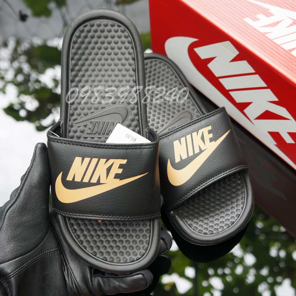 Dép Nike Nk FREE SHIP + hộp hãng + tem tag nike hàng loại 1.1 nike đế mềm êm hot trend quai ngang nam nữ. BH Slippers