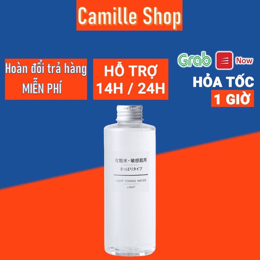 Nước hoa hồng Toner MUJI se khít lỗ chân lông 200ml Nhật